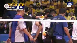 Poyos suffers bad fall in set 2  | UAAP SEASON 86 WOMEN'S VOLLEYBALL