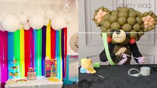 PartyWoo Crepe Paper Streamers 6 Rolls 492ft, Pack of Metallic Gold Black Green Red Yellow Crepe