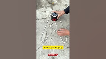 How to give flower pot hanging knot #shorts #short #knottutorial #diy #doubleknot
