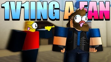 1V1ING A FAN IN ROBLOX ARSENAL! (Arsenal Roblox)