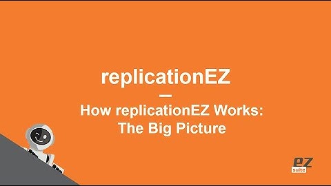 replicationEZ - How replicationEZ Works: The Big Picture