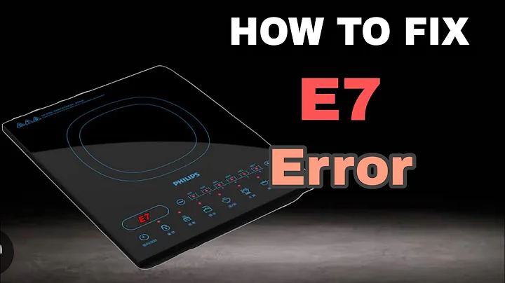 How To Fix induction cooker E7 error