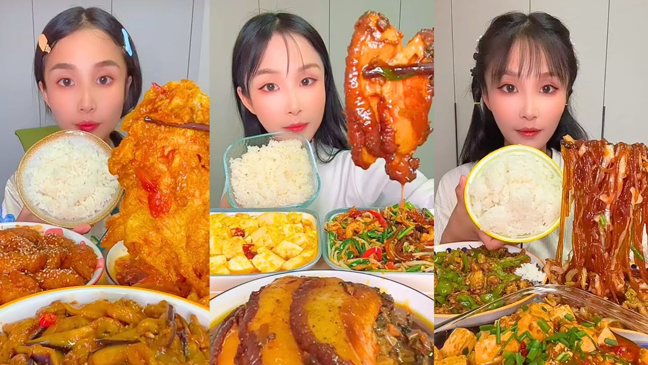 Insane Chinese Takeout Mukbang | Spicy Noodles, Rice Rolls & Crunchy Chicken ASMR 