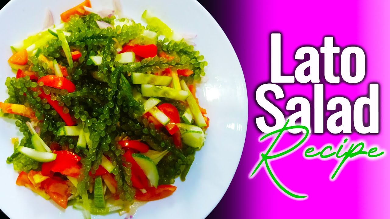 How to Make Lato Salad //Seaweed Salad //Sea Grapes YouTube
