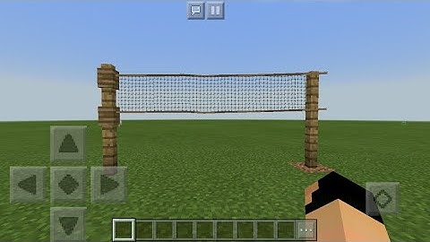 MCPE 1.2 How To Make A Realistic Tennis Net | Command Block Creation