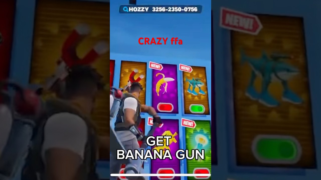 CRAZY 1V1 FFA ALL GUNS & RIDES SECRET hozzy FORTNITE CREATIVE  How to find banana gun