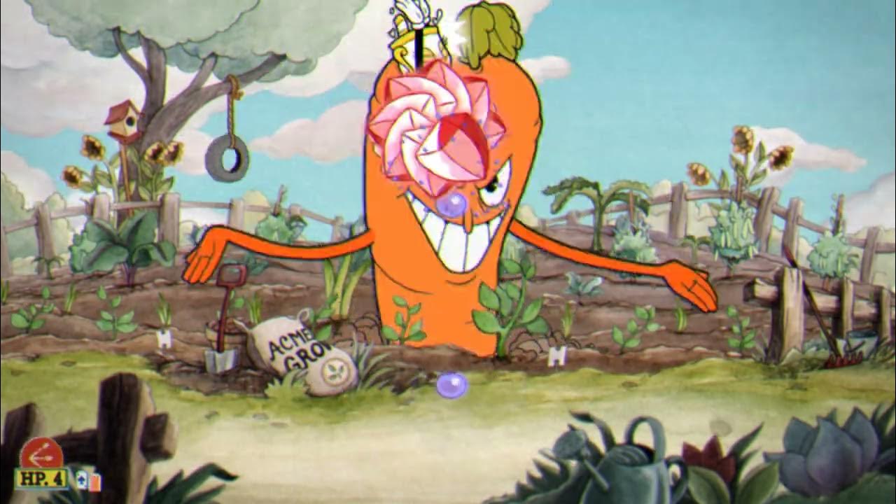 Cuphead 44 Second Highest Grade DLC Root Pack Speedrun (Regular Difficulty) YouTube