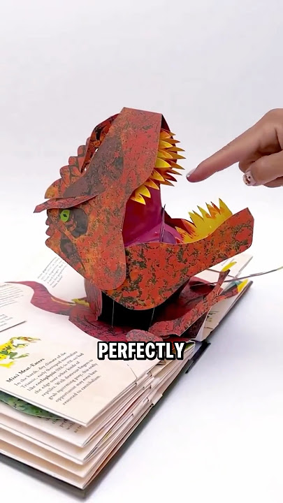 Dinosaur Adventures, A 3D Pop-Up Journey 😍 #animals #books #education #popupbooks #3d #3dart