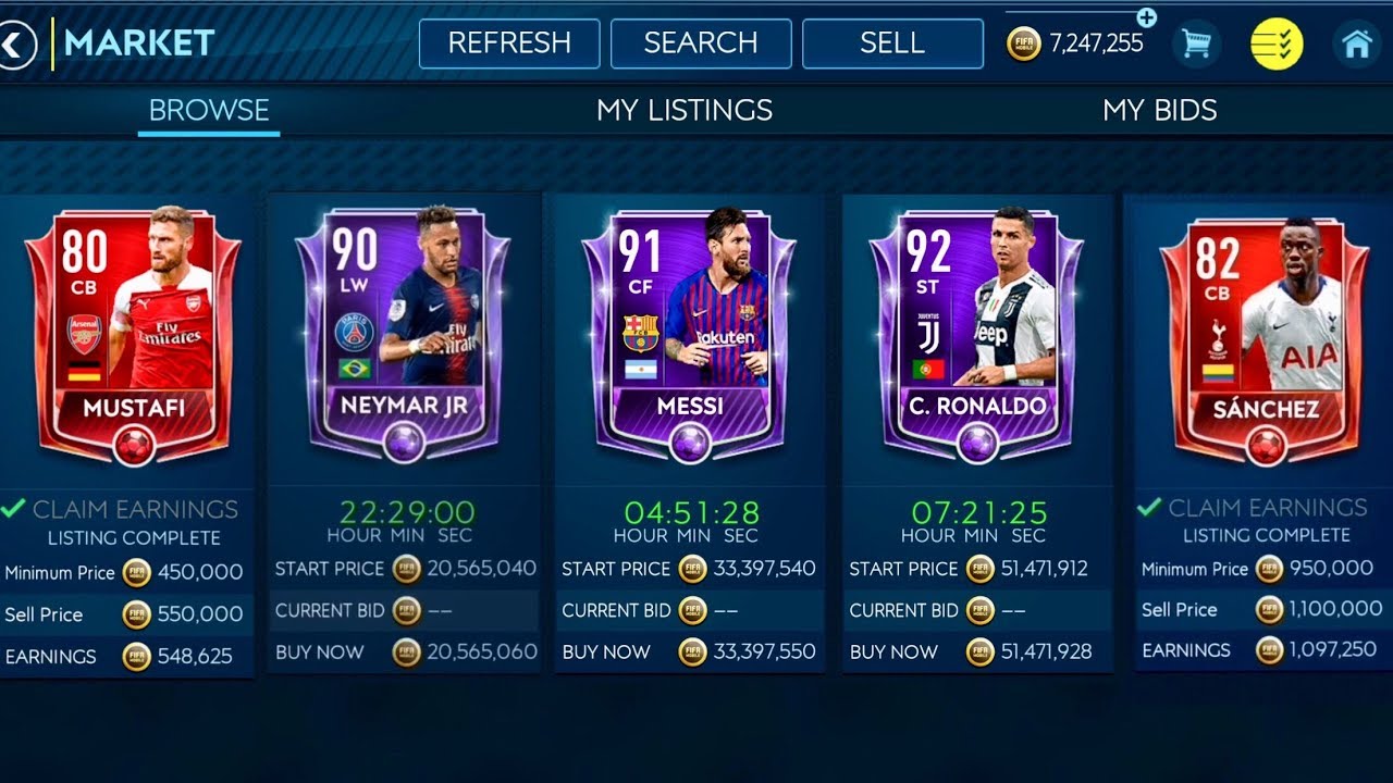 How I Made Millions In Fifa 19 Mobile Ronaldo Neymar And Messi Masters In Fifa Mobile 19 Youtube