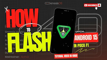 HOW TO FLASH ANDROID 15 IN POCO F1  | Complete Guide to Genesis OS #android15