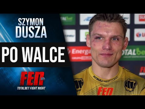 Szymon Dusza po przegranej na FEN 34: To nie jest freak, to jest sportowiec, postąpiłby tak samo
