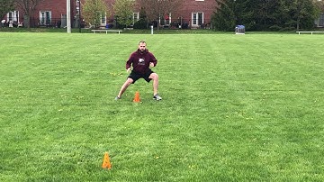 5 Cone Drill   shuffle, Backpedal, Sprint