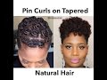 Pin Curls on Tapered Natural Hair | 2 Methods