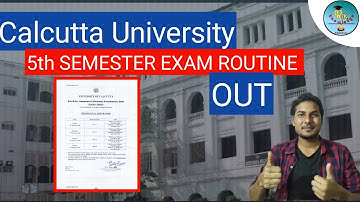 CU 5th Semester Exam Routine OUT 🔥| B.A, B.SC, B.COM |