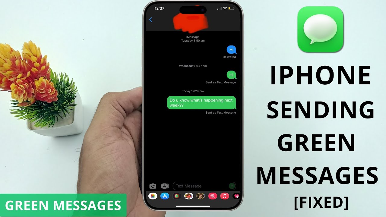 iPhone Sending Green Messages! - [FIXED] - YouTube