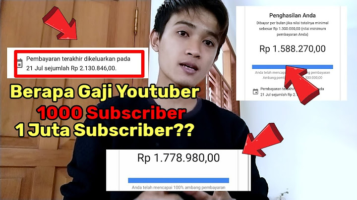 Berapa Gaji Youtuber 1000 Subscriber Dan 1 Juta Subscriber | Penghasilan Youtubers Pemula