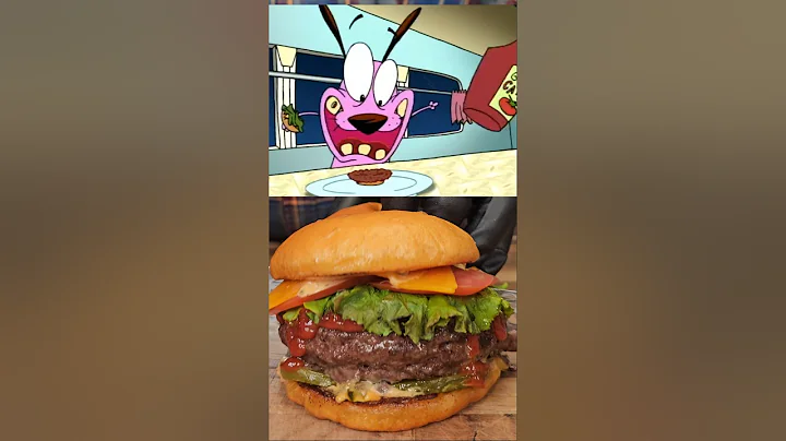 Nowhere's Beefy Buttery Mega Melty Monster Burger!🍔 #shorts #courage #burger #cartoonnetwork
