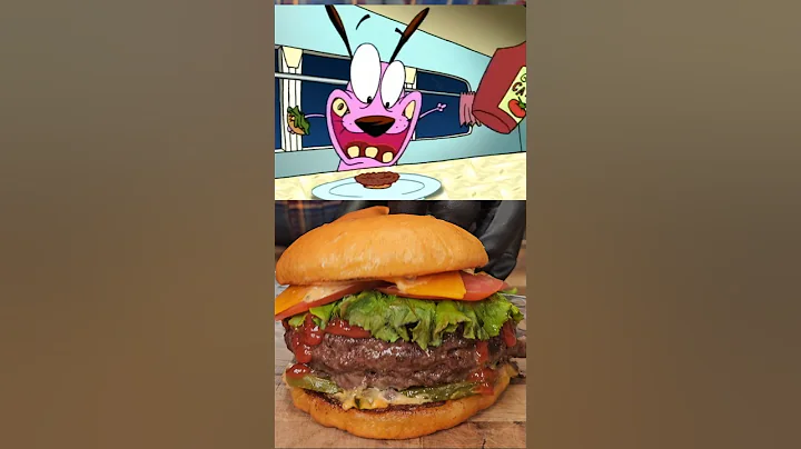 Nowhere's Beefy Buttery Mega Melty Monster Burger!🍔 #shorts #courage #burger #cartoonnetwork thumbnail