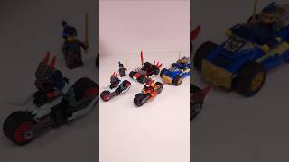LEGO NINJAGO Rogue vs Drix Race Car Duel (71840) vs Kai's Motorcycle Speed Race (71838) #shorts TBB