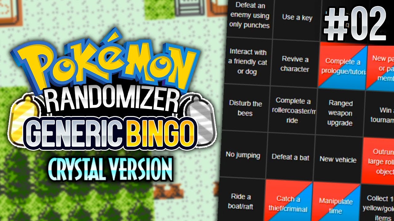 Pokemon Randomizer Bingo Card