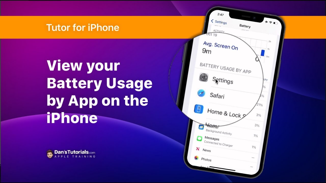 View your Battery Usage by App on the iPhone YouTube