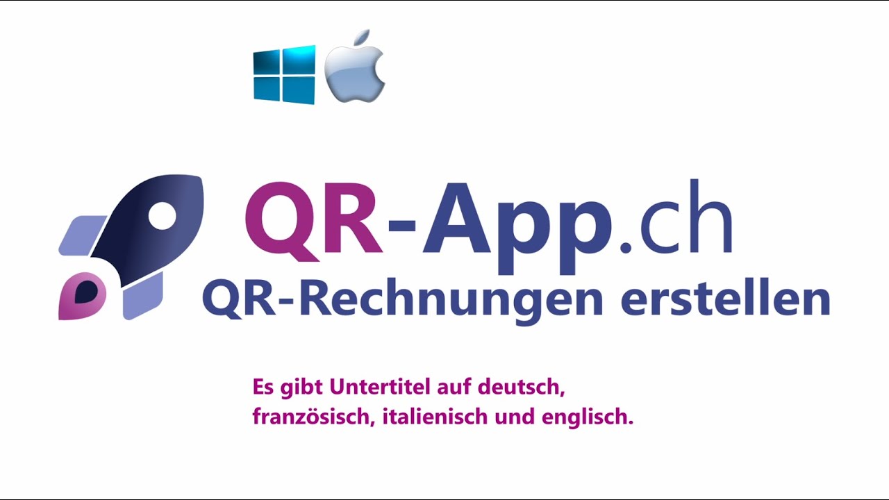 QR App: Schweizer QR-Rechnungen erstellen - Erklärvideo mit den Möglichkeiten