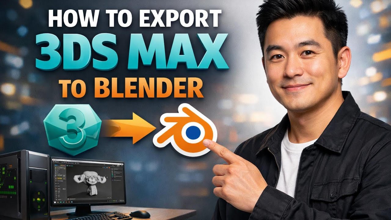 How to EXPORT 3DS MAX TO BLENDER (Step by Step) - YouTube