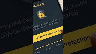 Binance New Withdrawal Protection Update #binance #shorts #crypto