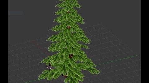 Tree 3D Blender Gimp Unity