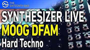 MOOG DFAM Hard Techno - Synthesizer Live