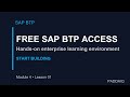 SAP BTP Trial Account Guide: Free Hands-On Learning & Setup