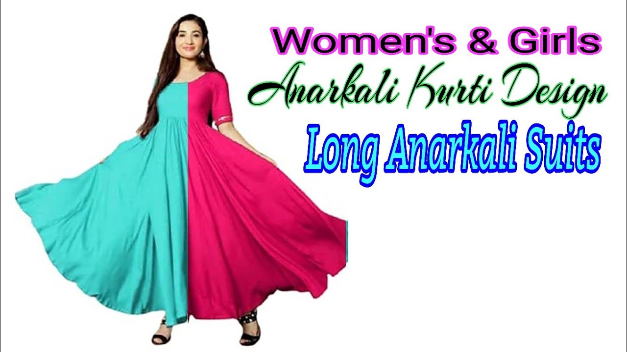 Women's & Girls Anarkali Kurti Anarkali Kurti Amazon Anarkali Kurti Design Long Anarkali Suit DIY