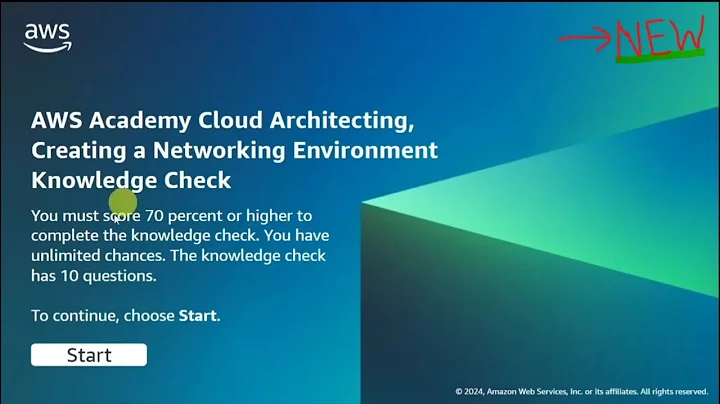 Module 8 Knowledge Check Answers｜ AWS CLOUD ARCHITECTING | New Latest #knowledgecheck
