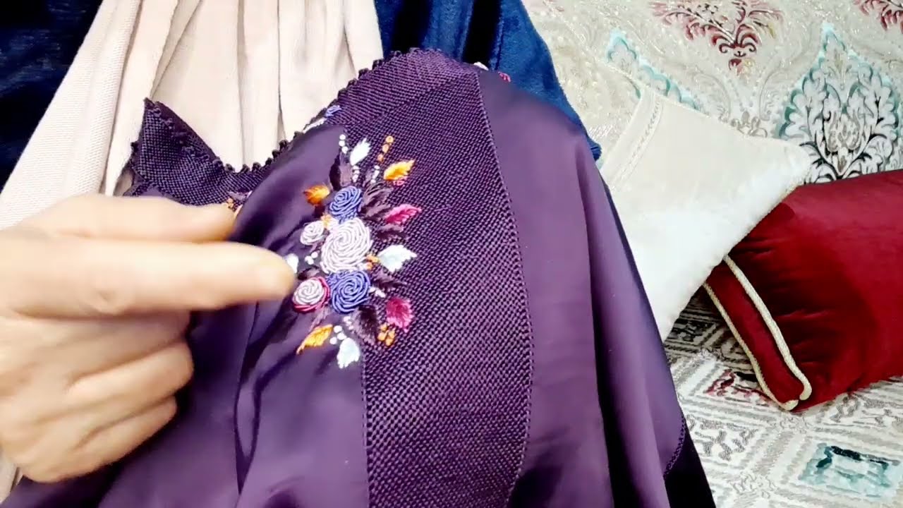 جرأة فالالوان  #جلابة_مغربية #caftan #crochet 