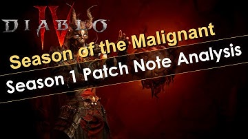 Diablo 4 Season 1 Patch Notes Analysis