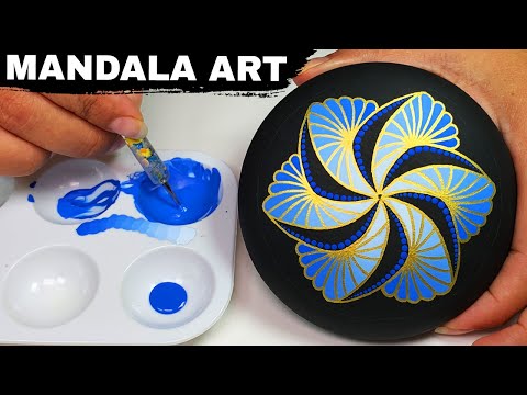 Mandala Art Dot Rock Painting Stones  How to Paint #Mandala for Beginners  Satisfying Tutorial Ideas 