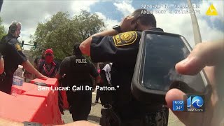 Body camera shows Sen. Lucas telling officers they can't arrest protesters at Confederate monument