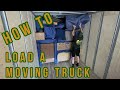 How to properly  professionally load a truck or trailer for moving  tips from professional movers
