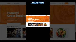 🥣Restaurant website using react |   #coding #shorts #react #reactjs #restaurant #restaurantwebsite