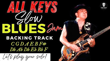 ALL KEYS Slow Blues Jam backing track