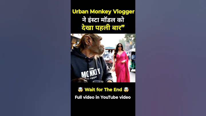 bandar Instagram influencer ko dekh kar hua lattu | monkey vlog bandar video ai video Veo3 #veo3