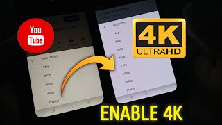 How to Enable 4k Video on YouTube | Official Method To Enable 4K Video In YouTube All Android Device