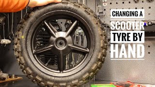 Replacing a Scooter Tyre(tire) Maxxis M6024 130/70/12