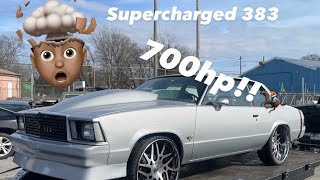 383 supercharged 700hp!! Sliver bullet 💥💥picking up from college park customs !!