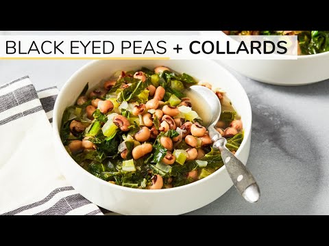 Black Eyed Peas Collard Greens | Easy, Healthy Soup Recipe