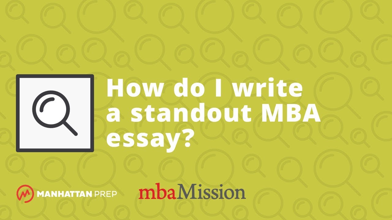 mba video essay questions