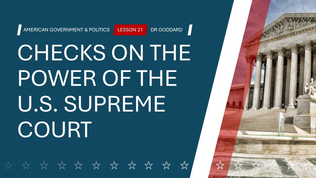 Lesson 21 - Checks on the power Supreme Court