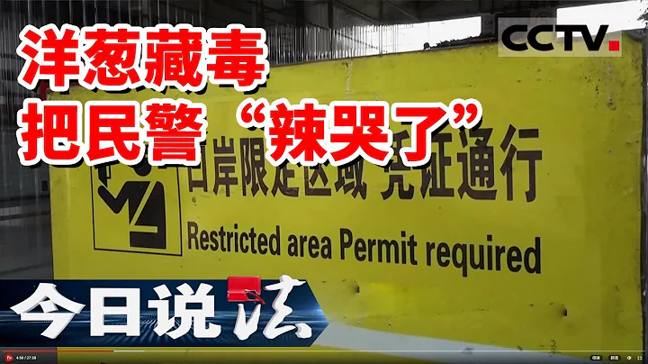 《今日说法》民警手剥32吨洋葱 在洋葱中查获22.3kg海洛因！呛得民警眼泪直流 20230822 | CCTV今日说法官方频道 - 天天要闻