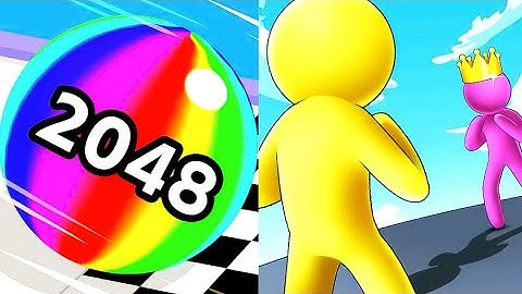 Ball Run 2048 Vs Giant Rush Android iOS Mobile Gameplay Walkthrough
