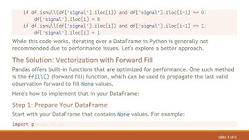 Efficient Line-by-Line Processing of a pandas DataFrame Without for-loops